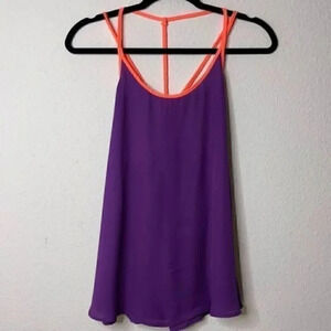 The Rage spaghetti straps NWT purple top